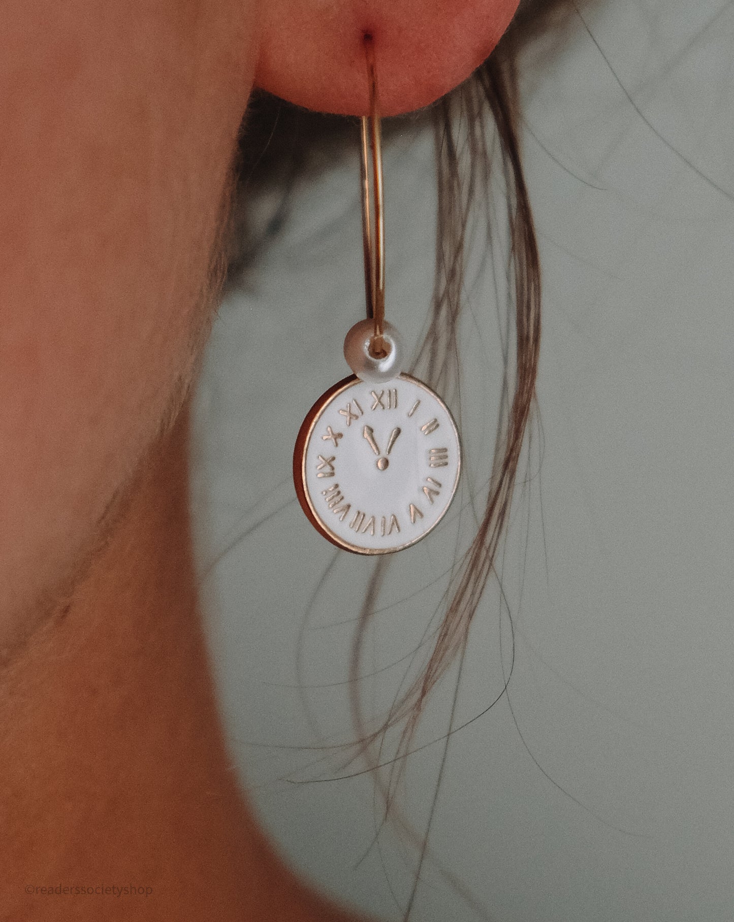White Rabbit Earrings