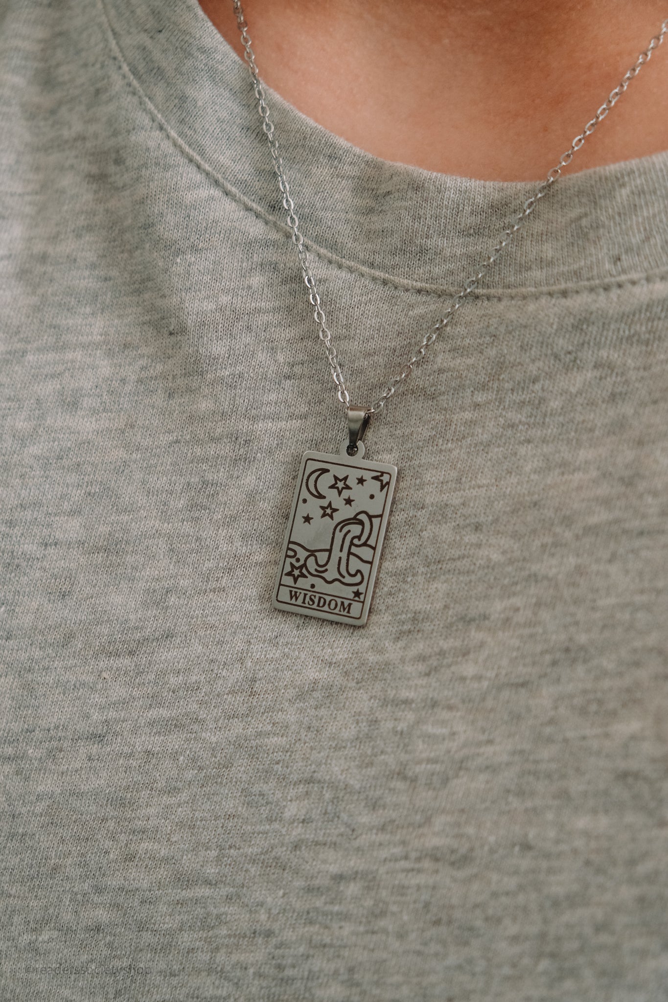 Wisdom Tarot Card Necklace