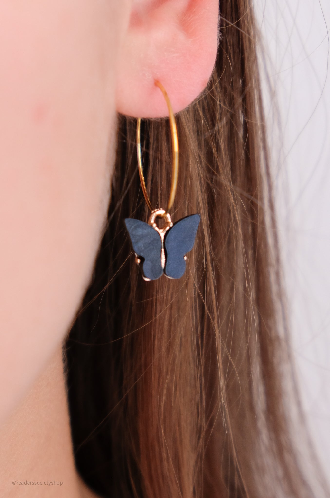Winter Garden Butterfly Earrings *Gold*