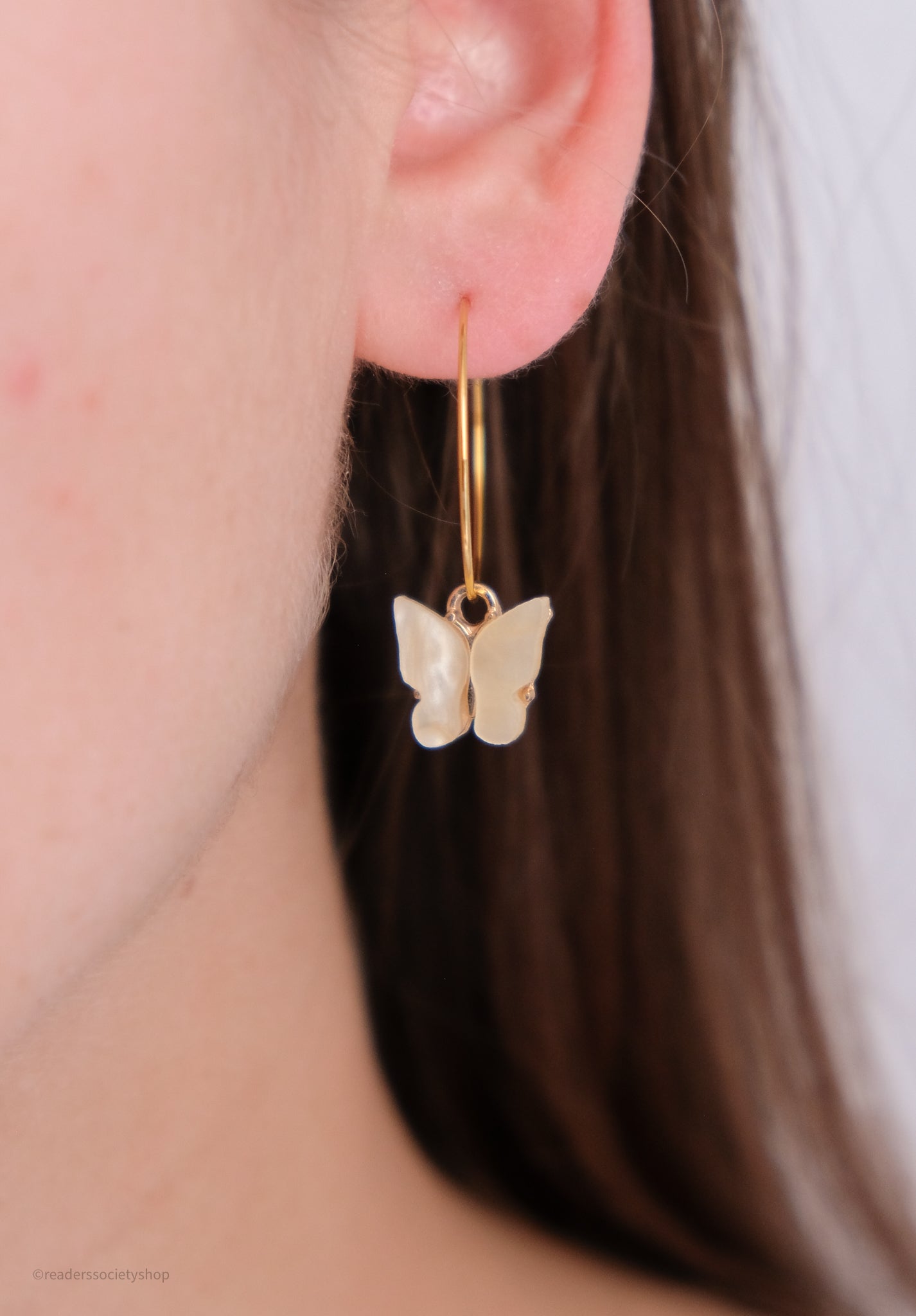 Winter Garden Butterfly Earrings *Gold*