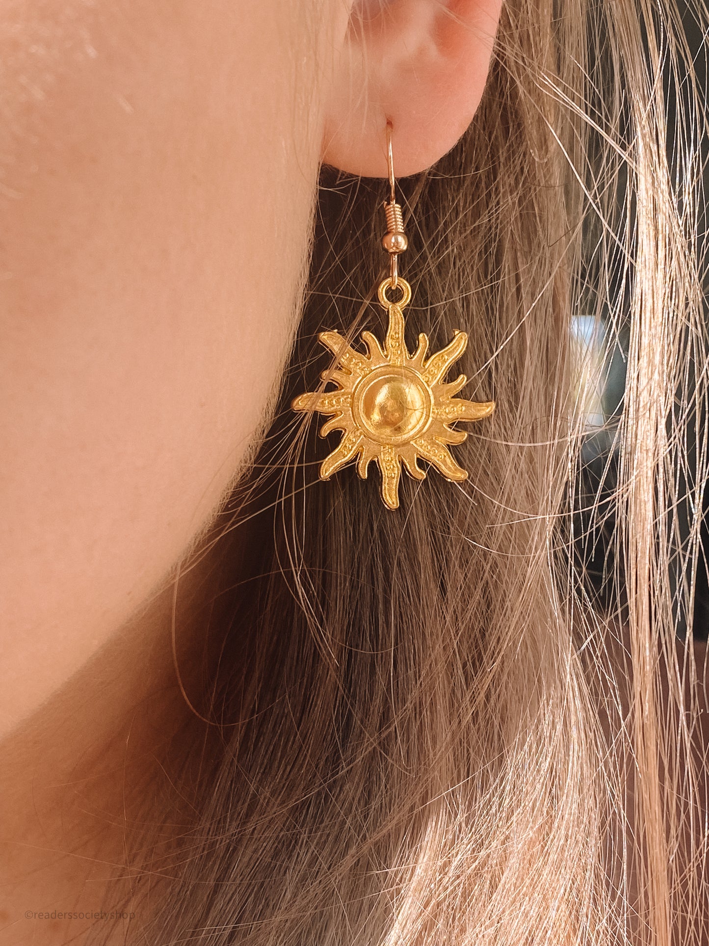 Sankta Alina Vintage Sun Earrings
