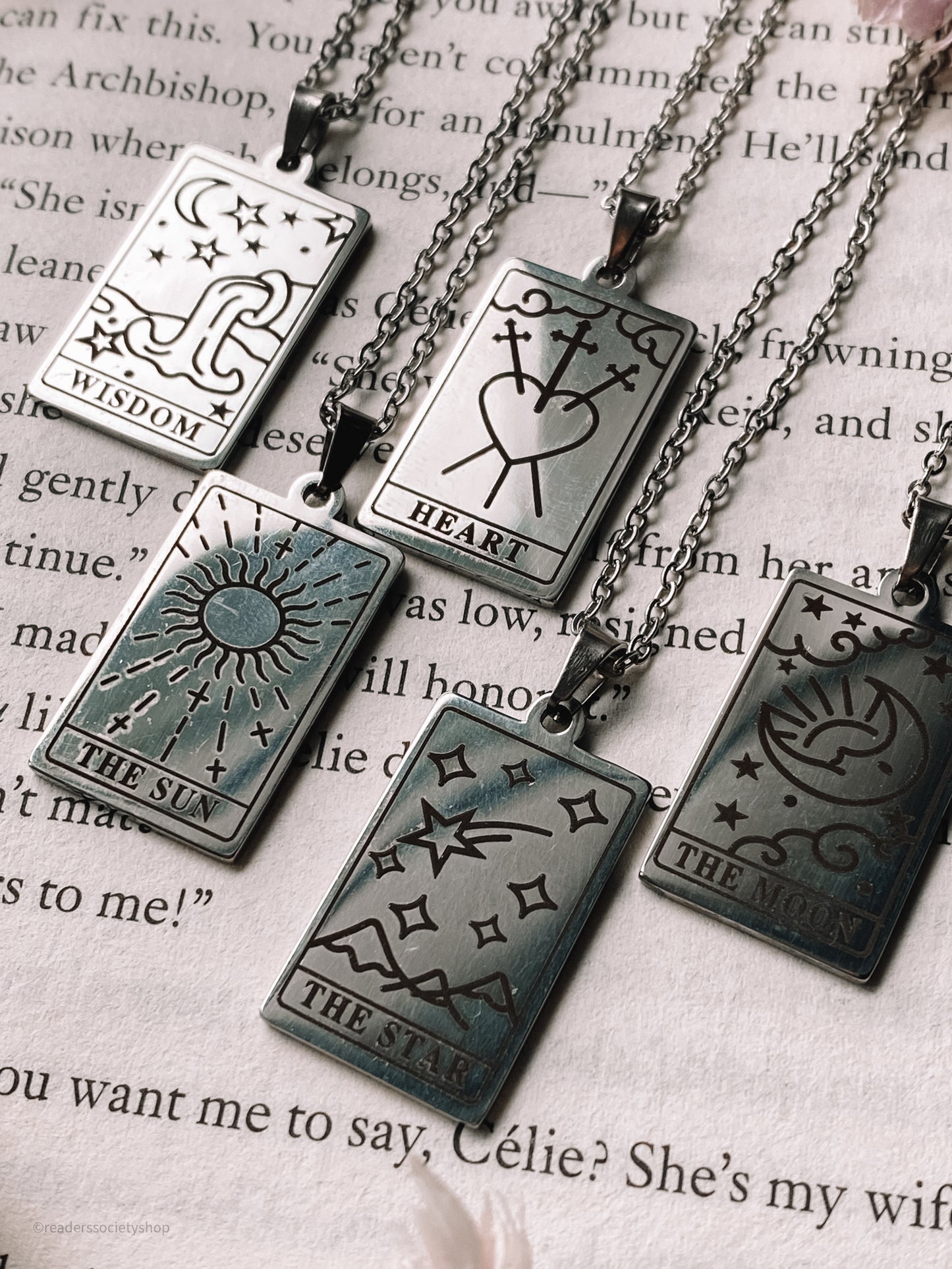 Wisdom Tarot Card Necklace