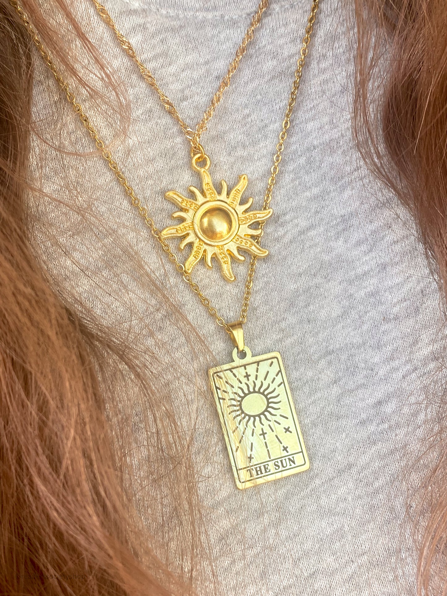 Sankta Alina Vintage Sun Necklace